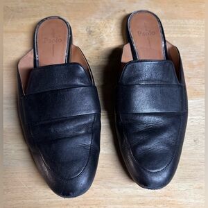 Women's Black Slip-On Mules